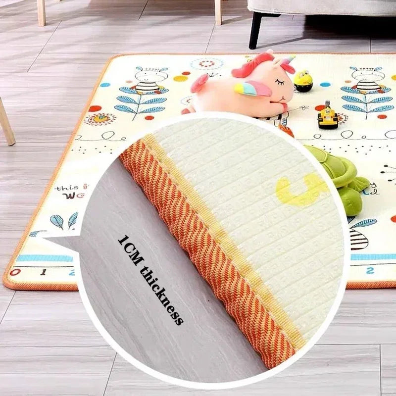 Non-toxic Large Size Play Mat for Children's Safety Mat 1cm EPE Environmentally Thick Baby Crawling Play Mats Folding Mat Carpet