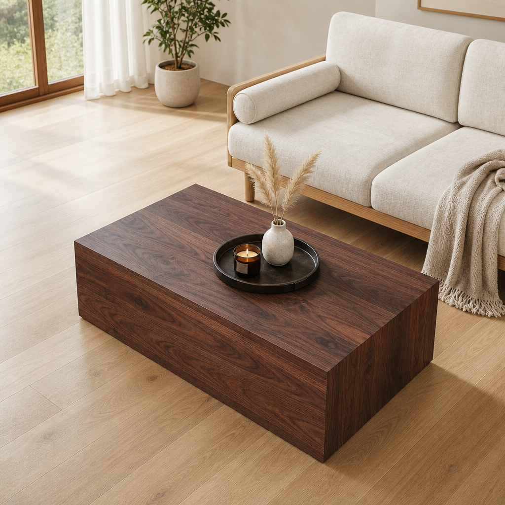 Table basse noyer