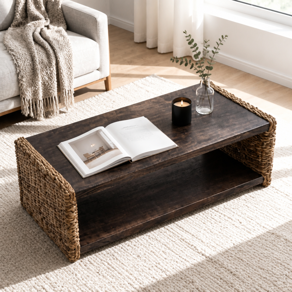 Table basse en Acajou massif Manoa