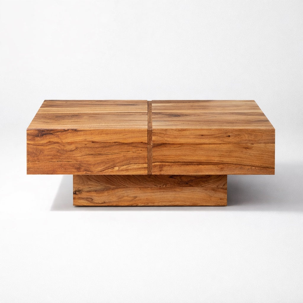 Table basse en bois massif Luna