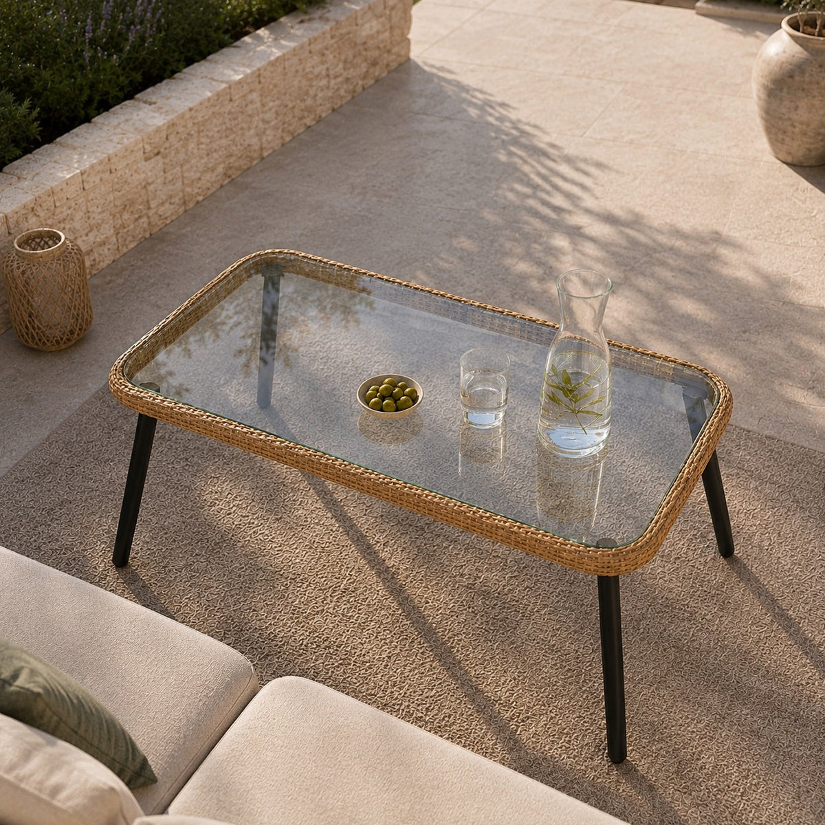 Table basse extérieure tressée Riviera - photo 9
