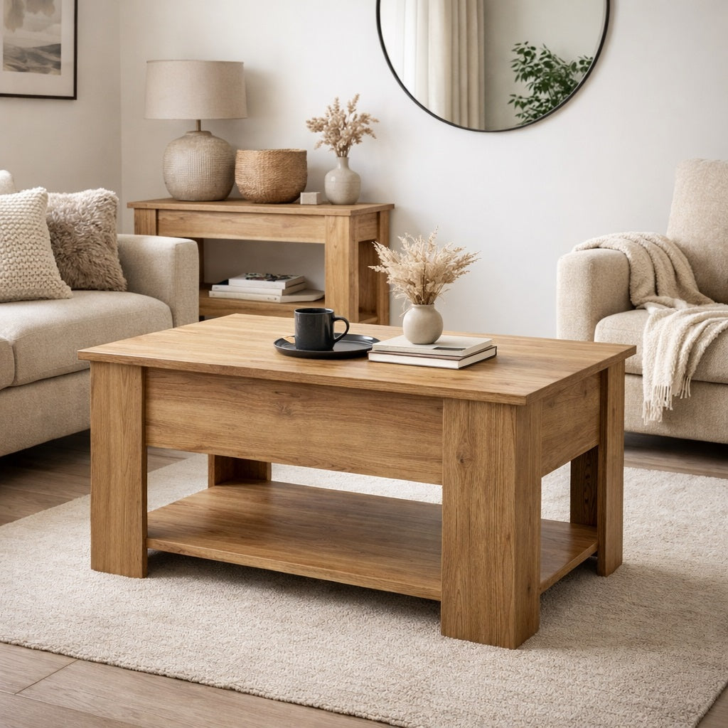 Table basse relevable en bois Elian - photo 5