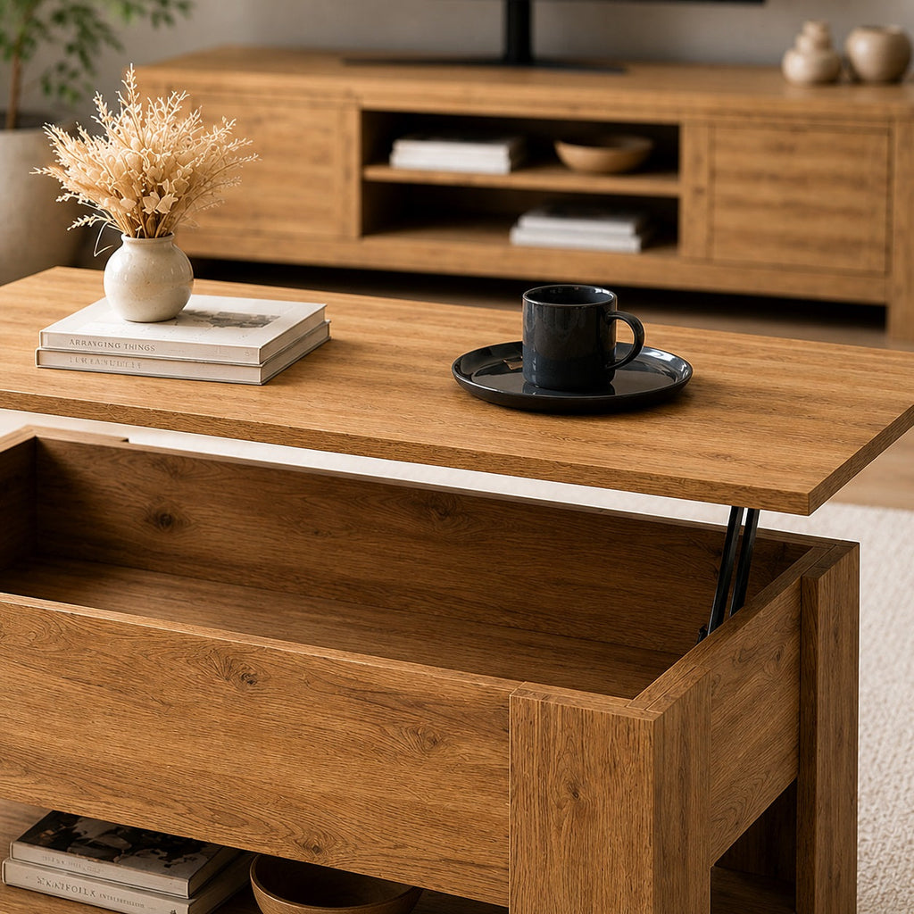 Table basse relevable en bois Elian - photo 8